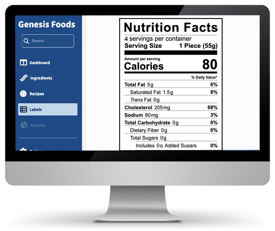 Trustwell Genesis Foods Product Development & Labeling Software